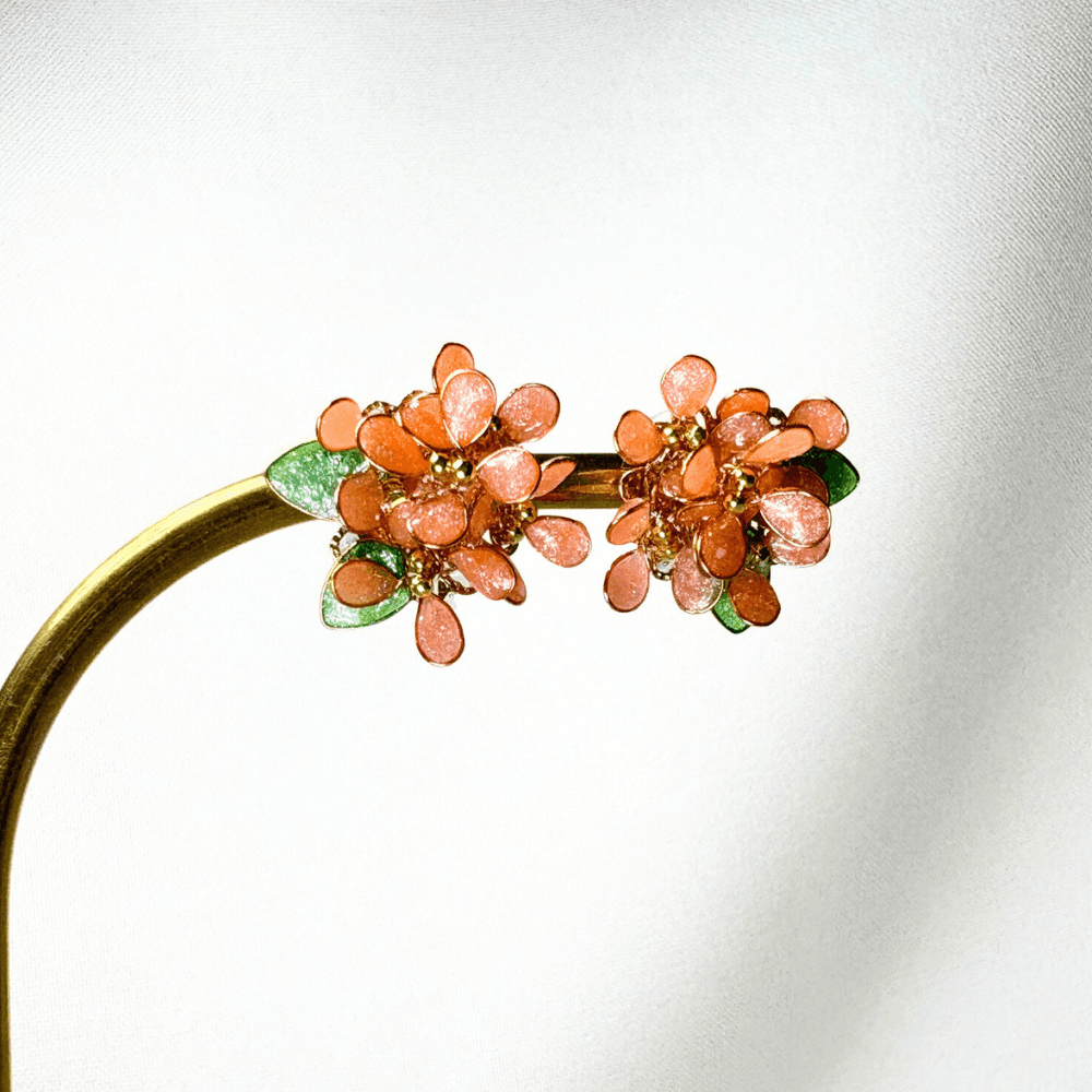 【金木犀/キンモクセイ】2wayピアス 秋の新作 揺れるオレンジ 金属アレルギー対応 サージカルステンレス 受注生産 | 11枚目